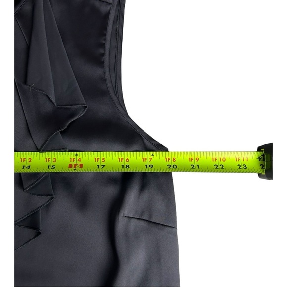 NEW YORK COMPANY COLLECTION Women's XL Gray Dress Silky High Neck - Picture 8 of 14